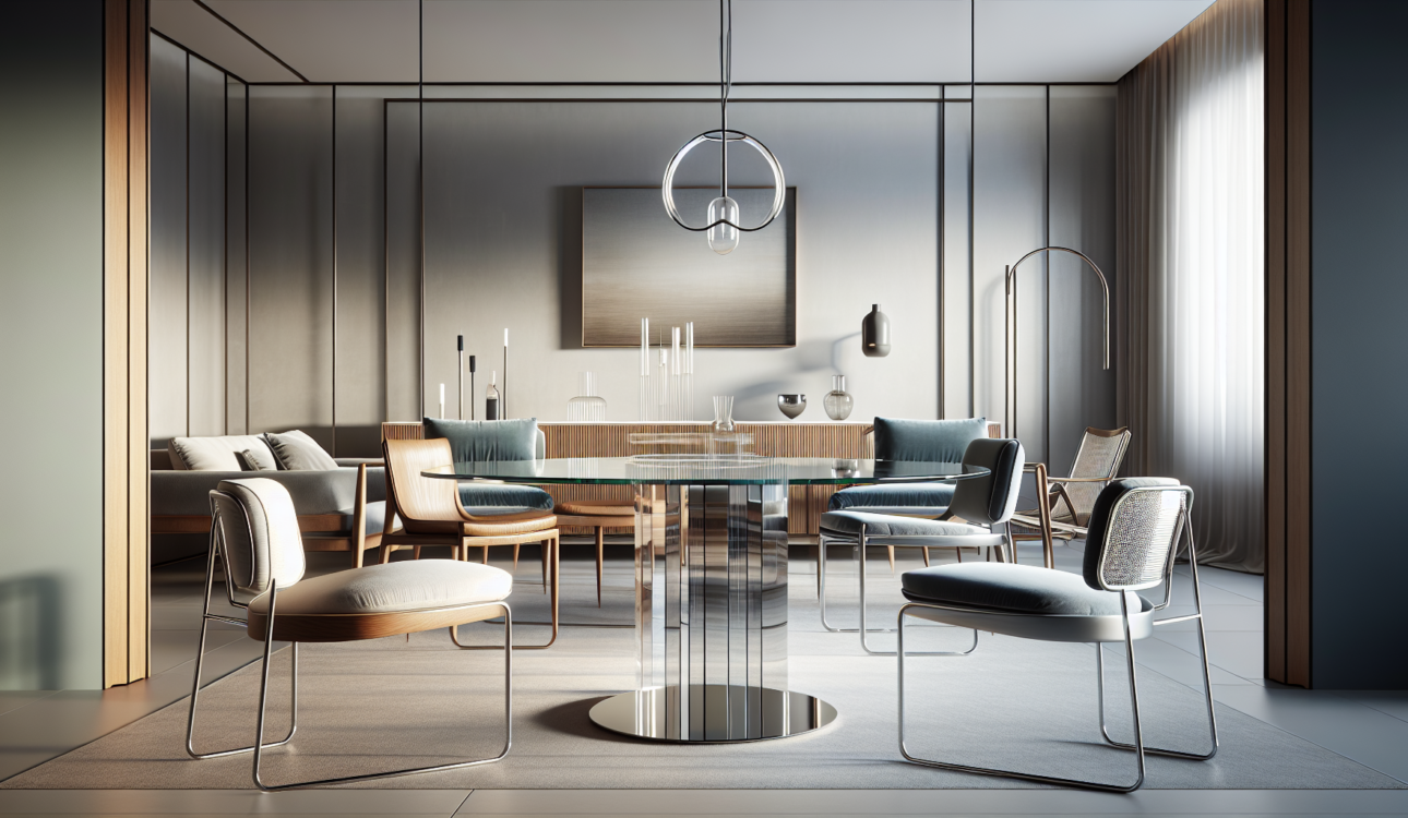 Qué sillas poner con mesa de cristal